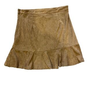 Hayden Los Angeles Suede-like mini skirt Large